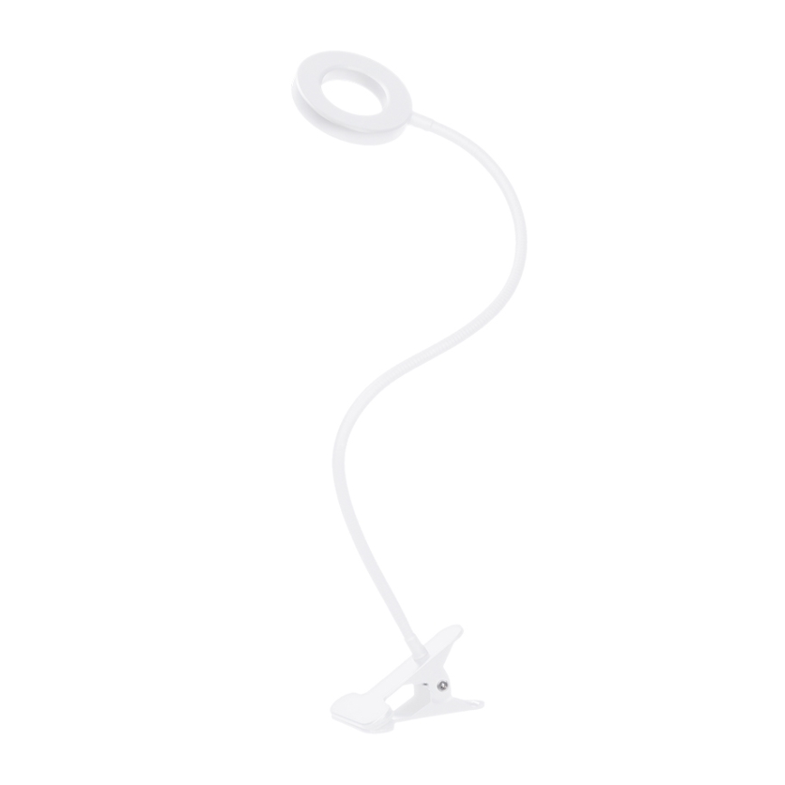 Brilagi - regulējama LED lampa ar klipsi ORBELA LED/8W/5V 3000/4000/5000K balta