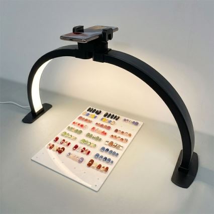 Brilagi - aptumšojama LED arkveida galda lampa RADIO LED/25W/24/230V 3000/4000/6500K melna