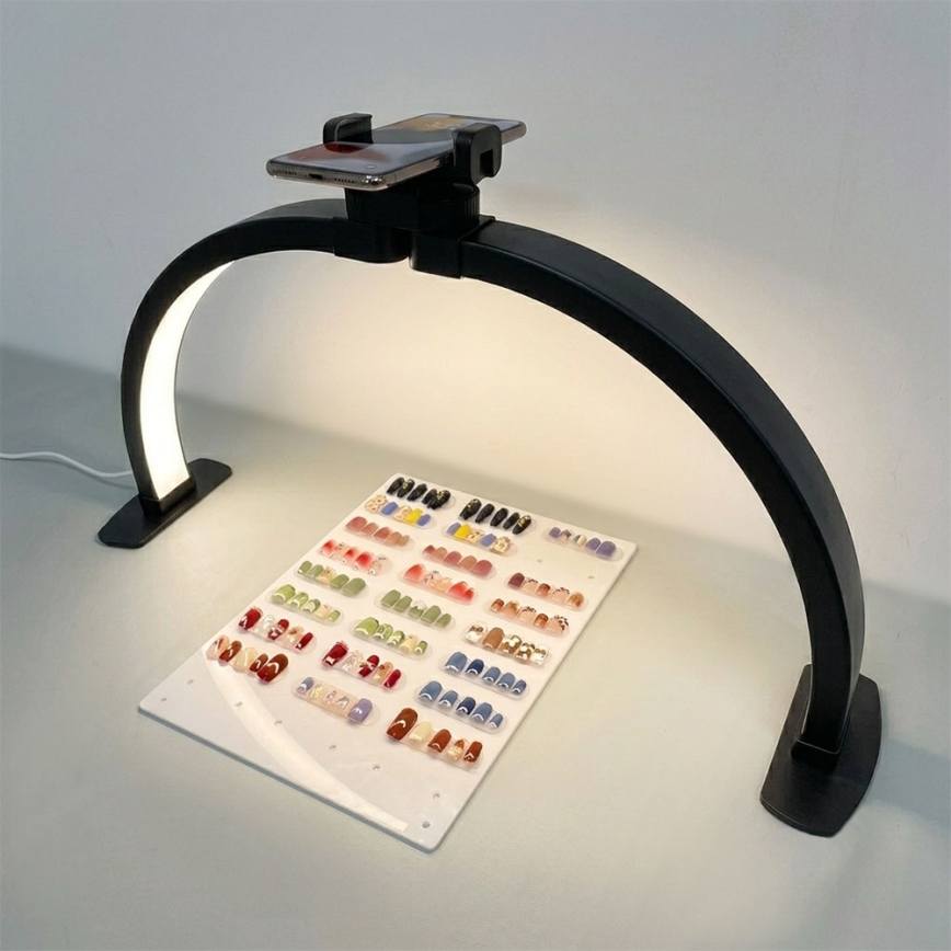Brilagi - aptumšojama LED arkveida galda lampa RADIO LED/25W/24/230V 3000/4000/6500K melna
