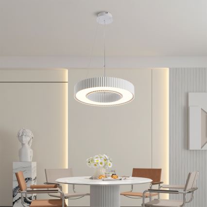 Brilagi - LED regulējama pakaramā lampa uz troses LUMIX LED/48W/230V 3000-6000K balta Ø 50 cm + tālvadības pults
