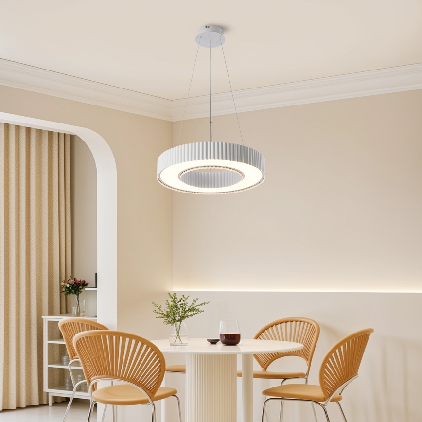 Brilagi - LED regulējama pakaramā lampa uz troses LUMIX LED/48W/230V 3000-6000K balta Ø 50 cm + tālvadības pults