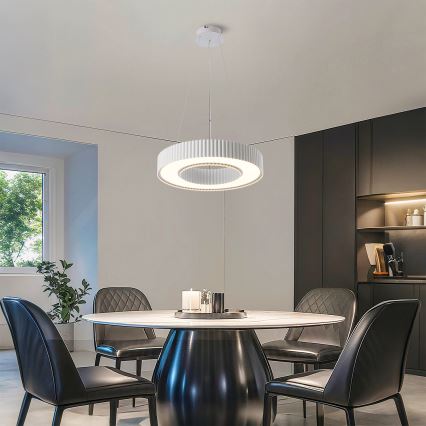 Brilagi - LED regulējama pakaramā lampa uz troses LUMIX LED/48W/230V 3000-6000K balta Ø 50 cm + tālvadības pults