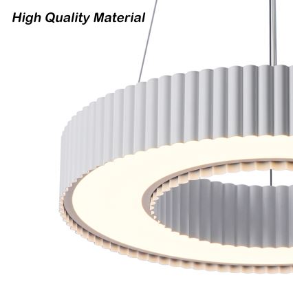 Brilagi - LED regulējama pakaramā lampa uz troses LUMIX LED/48W/230V 3000-6000K balta Ø 50 cm + tālvadības pults