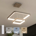 BRILAGI - regulējama LED lustra uz kabeļa FALCON SLIM LED/78W/230V 3000-6500K 50x50 cm bēša + ar tālvadības pulti
