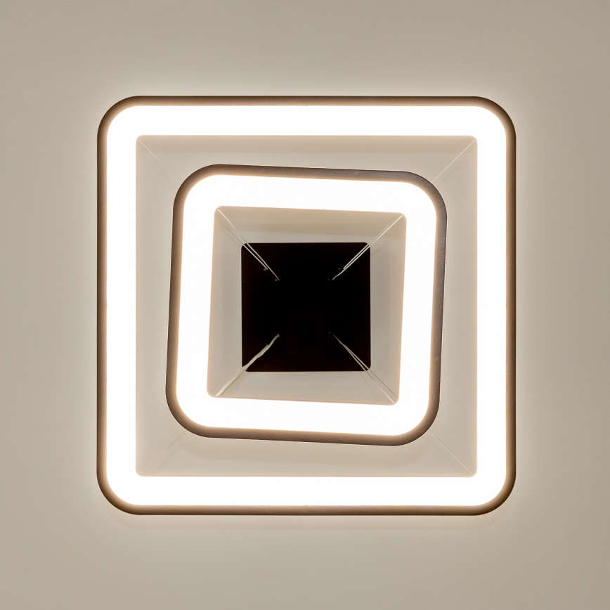 Brilagi - aptumšojama LED lustra uz troses FALCON SLIM LED/78W/230V 3000-6500K 50x50 cm melna + tālvadība