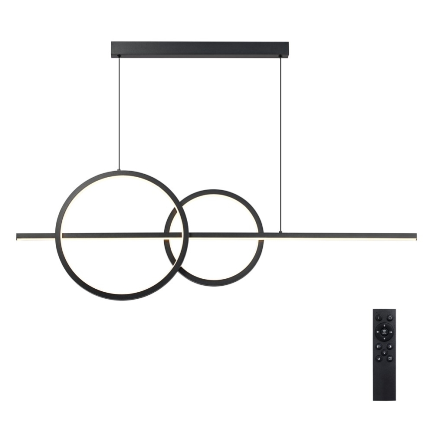 BRILAGI - LED ar regulējamu spilgtumu pakaramais lustrs uz kabeļa SIGNATURE LED/53W/230V 3000-6000K 120 cm, melnā krāsā + ar tālvadības pulti