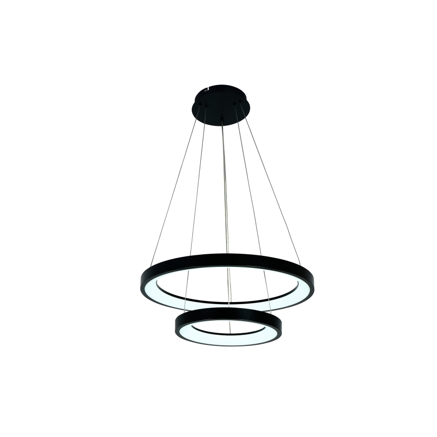 Brilagi - dimmējamā LED lustra uz kabeļa FALCON SLIM LED/68W/230V 3000-6500K Ø 50 cm, melna + tālvadības pults