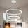 Brilagi - regulējama LED lustra uz troses PORTOFINO LED/98W/230V 3000-6000K Ø 80 cm balta + tālvadības pults