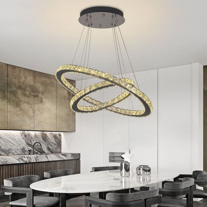 Brilagi - regulējama LED lustra uz troses COSMOWAVE LED/115W/230V 3000-6500K + tālvadības pults