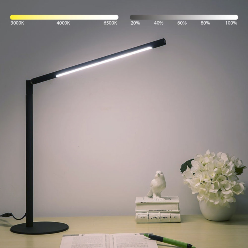 Brilagi - LED regulējamā skārienjūtīgā galda lampa VARIO LED/7W/230V 3000-6500K CRI 96 melna