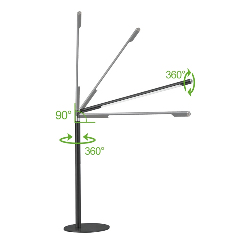 Brilagi - LED regulējamā skārienjūtīgā galda lampa VARIO LED/7W/230V 3000-6500K CRI 96 melna
