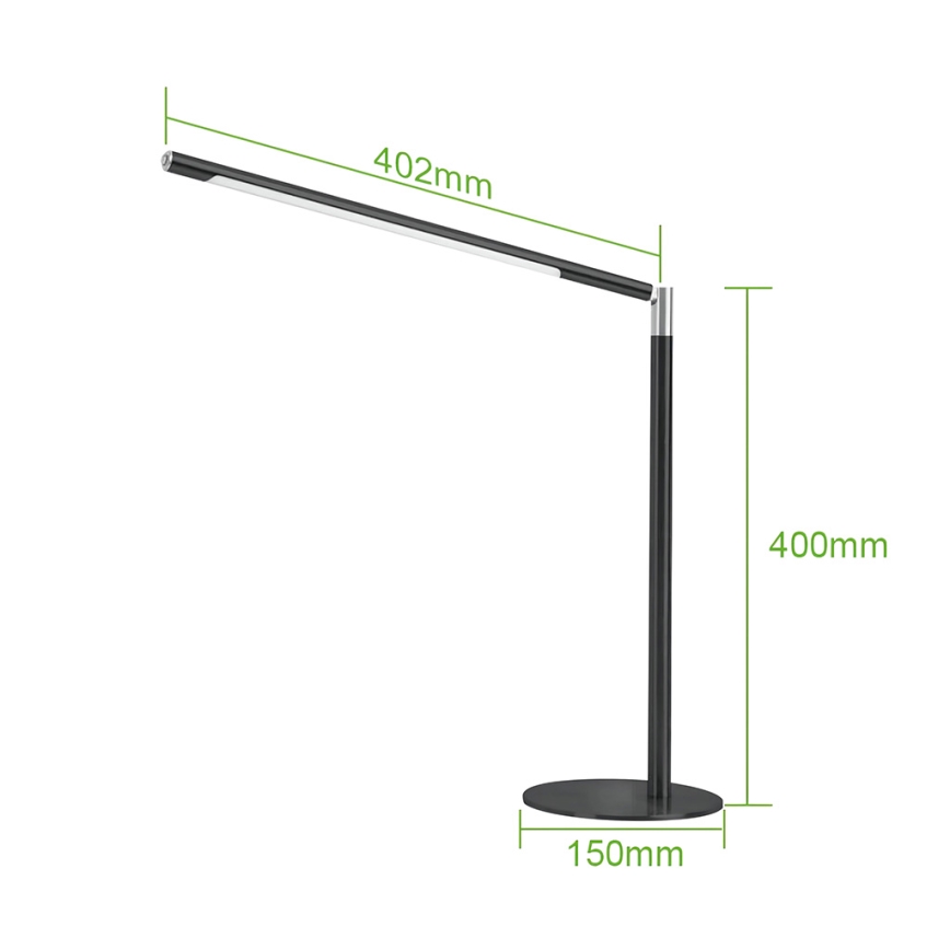 Brilagi - LED regulējamā skārienjūtīgā galda lampa VARIO LED/7W/230V 3000-6500K CRI 96 melna