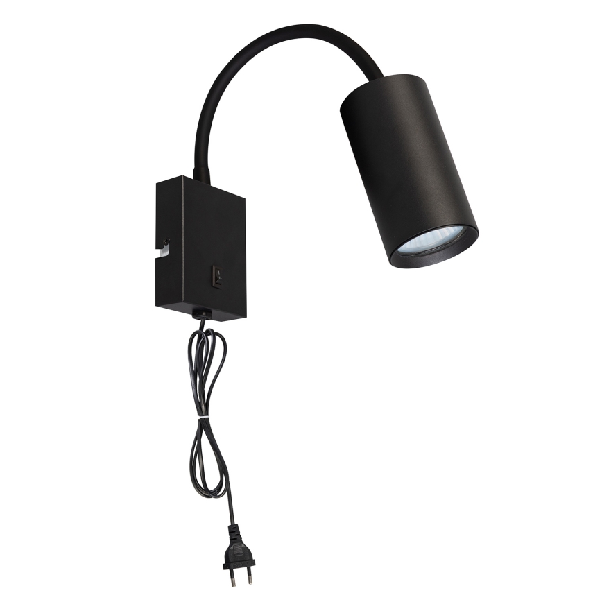 BRILAGI - Pielāgojama sienas lampa ar slēdzi SELE 1xGU10/30W/230V melna