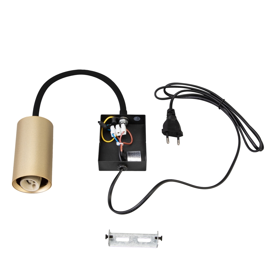 BRILAGI - Regulējama sienas lampa ar slēdzi SELE 1xGU10/30W/230V melna/zelta