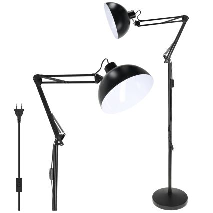 BRILAGI - Regulējamā TASKER grīdas lampa 1xE27/60W/230V 157 cm melna