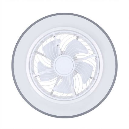 Brilagi - LED dimējams griestu gaismeklis ar ventilatoru LED/38W/230V 3000-6500K Ø 50 cm pelēks + tālvadības pults