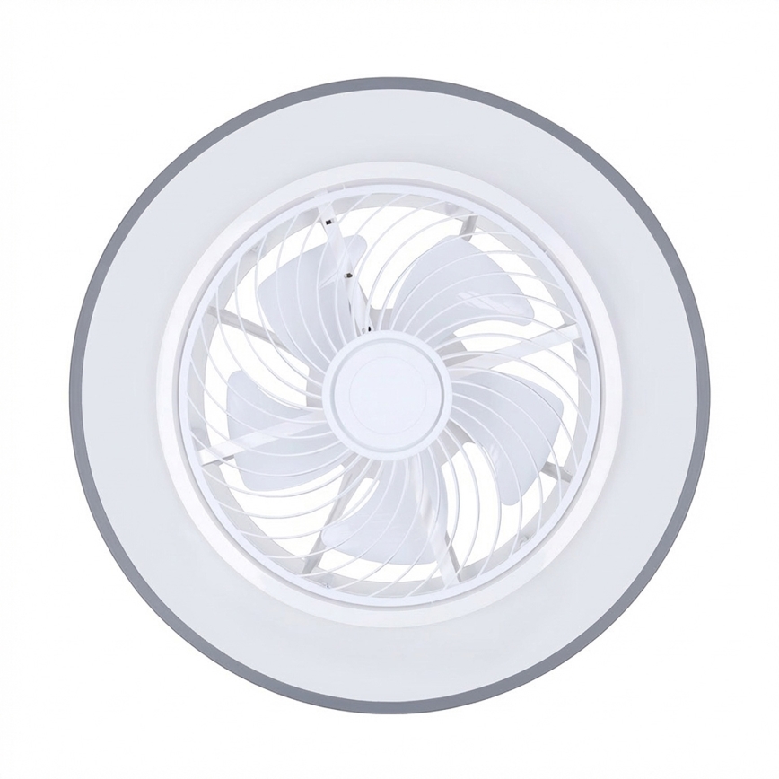 Brilagi - LED dimējams griestu gaismeklis ar ventilatoru LED/38W/230V 3000-6500K Ø 50 cm pelēks + tālvadības pults
