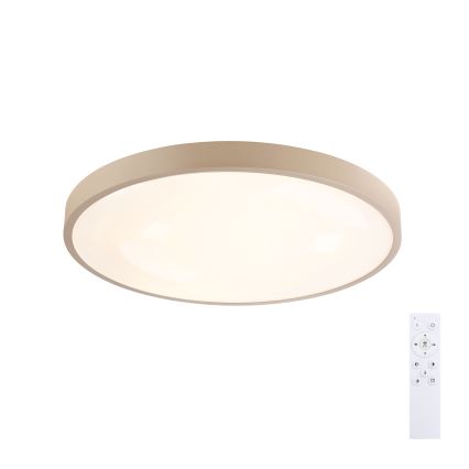 Brilagi - LED aptumšojams griestu gaismeklis GLASS POOL DOUBLE LED/60W/230V 3000-6000K 50 cm bēšs + tālvadības pults