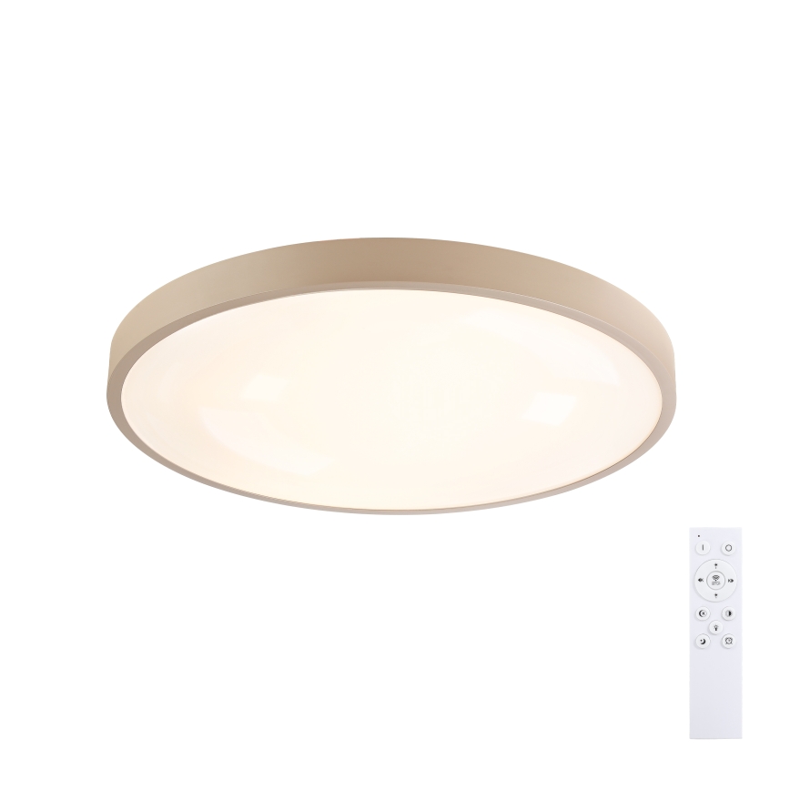 Brilagi - LED aptumšojams griestu gaismeklis GLASS POOL DOUBLE LED/60W/230V 3000-6000K 50 cm bēšs + tālvadības pults