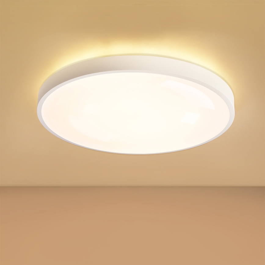 Brilagi - LED ar regulējamu spilgtumu griestu gaismeklis GLASS POOL DOUBLE LED/60W/230V 3000-6000K 50 cm balts + tālvadības pults