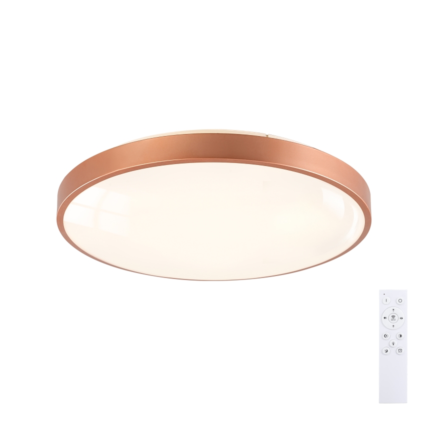 BRILAGI - LED griestu gaismeklis ar regulējamu spilgtumu GLASS POOL DOUBLE LED/60W/230V pr. 50 cm vara krāsas + tālvadības pults