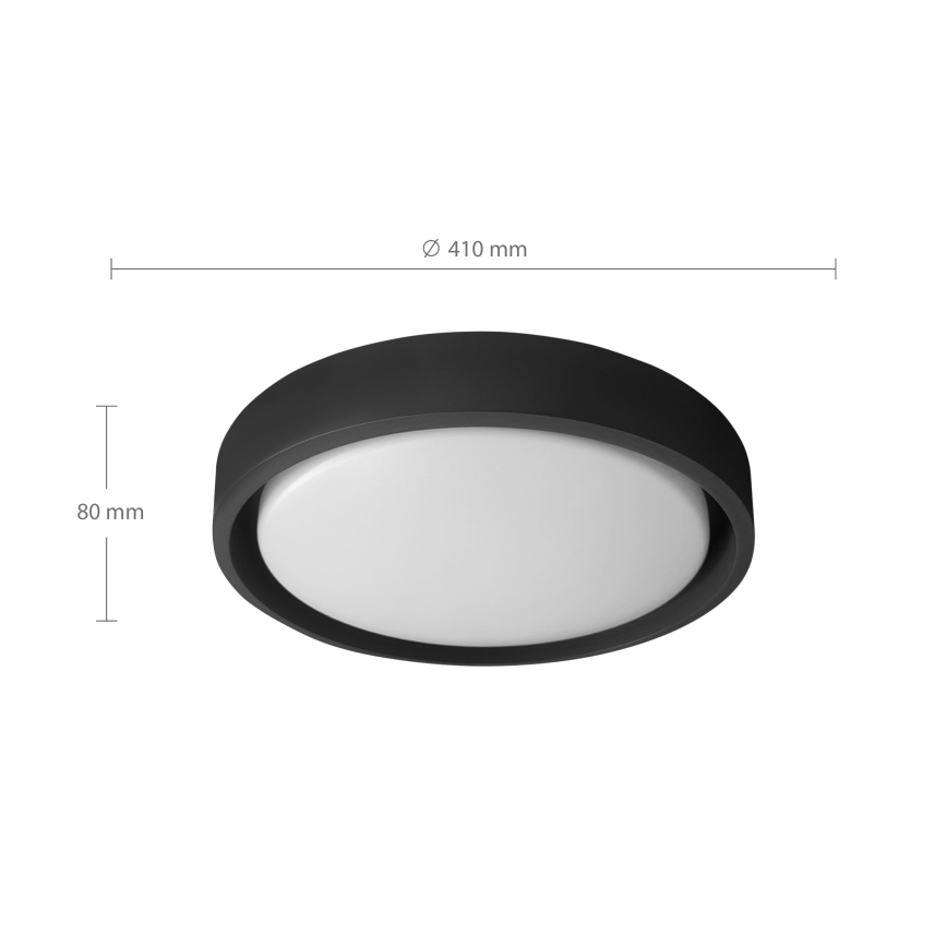 Brilagi - LED aptumšojams griestu gaismeklis MATTEO LED/48W/230V 3000-6500K Ø 41 cm melns + tālvadība