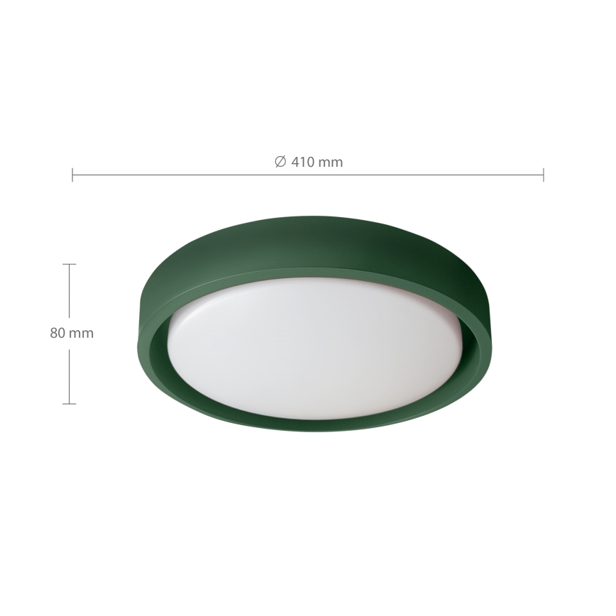Brilagi - Regulējama LED griestu lampa MATTEO LED/48W/230V 3000-6500K Ø 41 cm zaļa + tālvadības pults