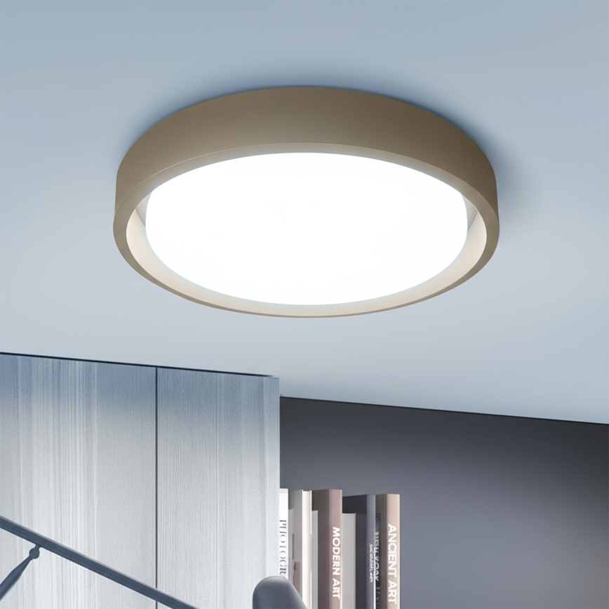 Brilagi - MATTEO dimējams LED griestu gaismeklis 60W/230V, 3000–6500K, Ø 51,5 cm, taupe, ar tālvadības pulti
