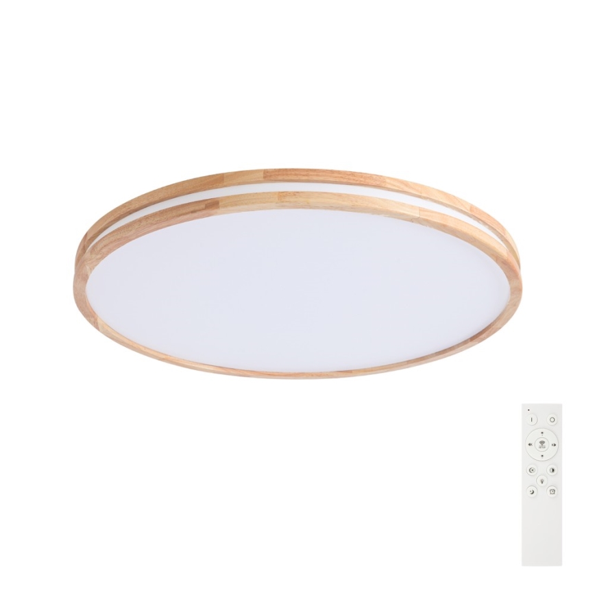 BRILAGI - LED dimmējama griestu lampa MOLINA LED/100W/230V 3000-6000K ozols Ø 80 cm + tālvadības pults