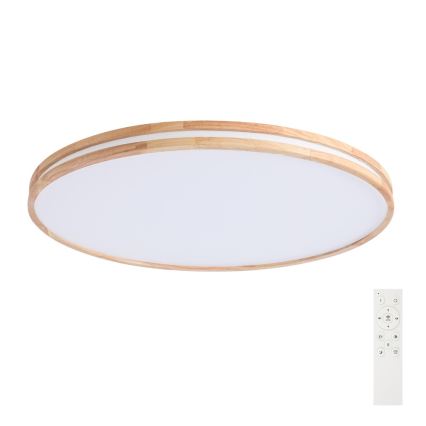 BRILAGI - Dimējams LED griestu gaismeklis MOLINA LED/128W/230V 3000-6000K ozola Ø 100 cm + tālvadības pults