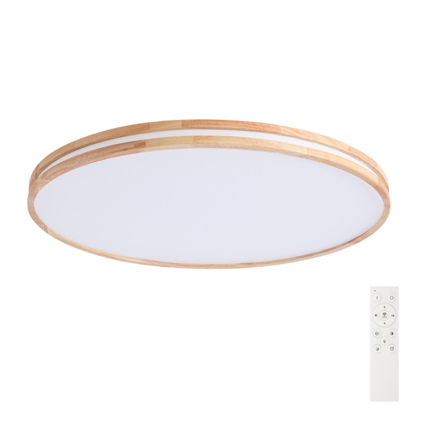 BRILAGI - Dimējams LED griestu gaismeklis MOLINA LED/128W/230V 3000-6000K ozola Ø 100 cm + tālvadības pults