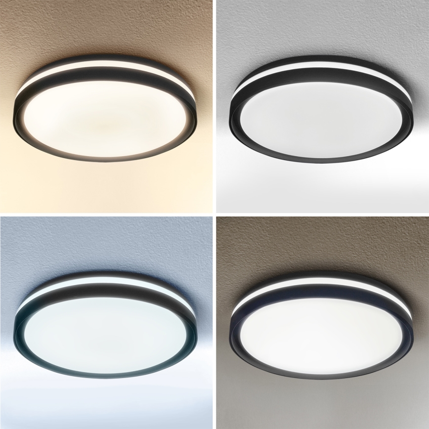 Brilagi - LED regulējams griestu gaismeklis NAOMI LED/48W/230V 3000-6500K Ø 39 cm melns + tālvadības pults