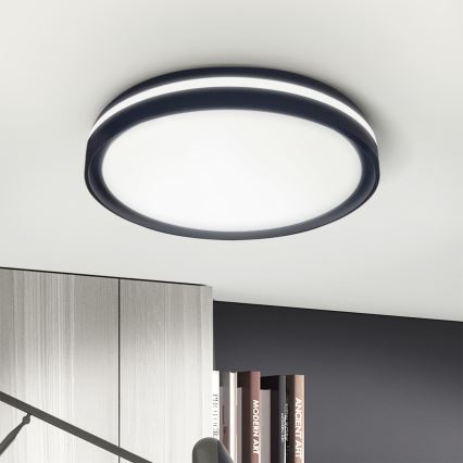 Brilagi - LED regulējams griestu gaismeklis NAOMI LED/48W/230V 3000-6500K Ø 39 cm melns + tālvadības pults
