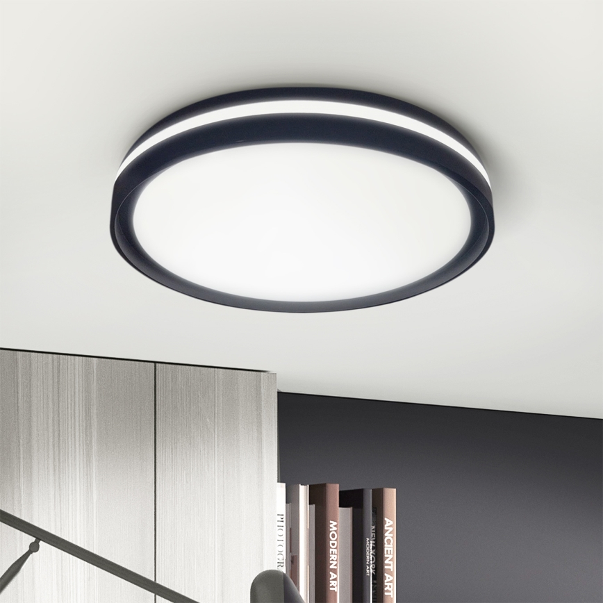 Brilagi - LED regulējams griestu gaismeklis NAOMI LED/48W/230V 3000-6500K Ø 39 cm melns + tālvadības pults
