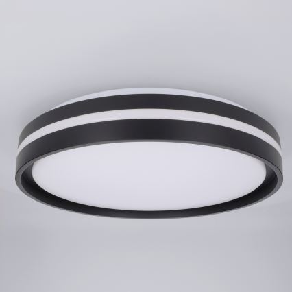 Brilagi - LED regulējams griestu gaismeklis NAOMI LED/48W/230V 3000-6500K Ø 39 cm melns + tālvadības pults