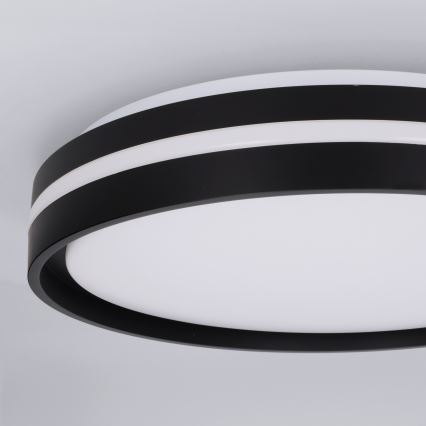 Brilagi - LED regulējams griestu gaismeklis NAOMI LED/48W/230V 3000-6500K Ø 39 cm melns + tālvadības pults