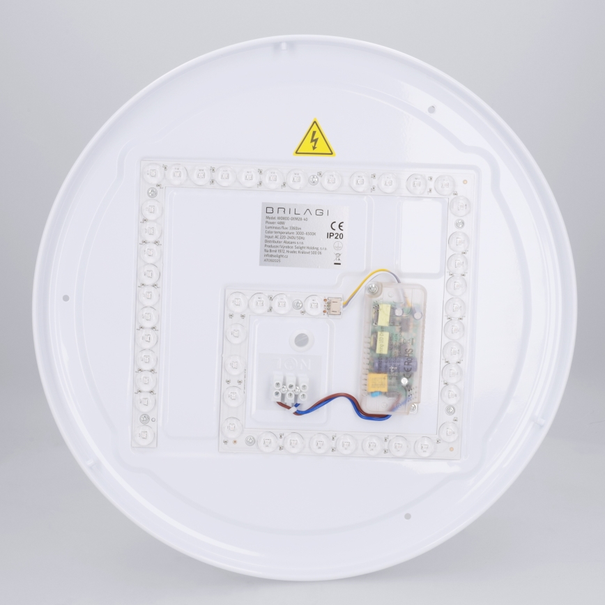 Brilagi - LED regulējams griestu gaismeklis NAOMI LED/48W/230V 3000-6500K Ø 39 cm melns + tālvadības pults