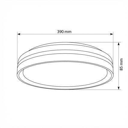 Brilagi - LED regulējams griestu gaismeklis NAOMI LED/48W/230V 3000-6500K Ø 39 cm melns + tālvadības pults