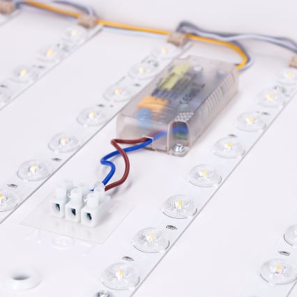 Brilagi - LED dimējamais griestu gaismeklis PILANA LED/48W/230V 3000-6500K ozols/melns 56x56 cm + tālvadība
