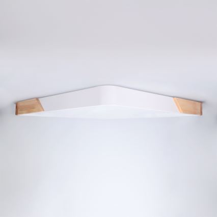 BRILAGI - regulējams LED griestu lukturis PILANA LED/60W/230V 3000-6500K ozols/balts 56x56 cm + tālvadības pults
