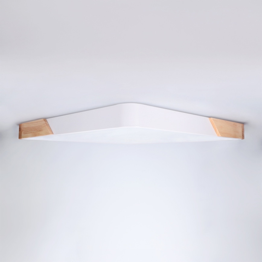 BRILAGI - regulējams LED griestu lukturis PILANA LED/60W/230V 3000-6500K ozols/balts 56x56 cm + tālvadības pults