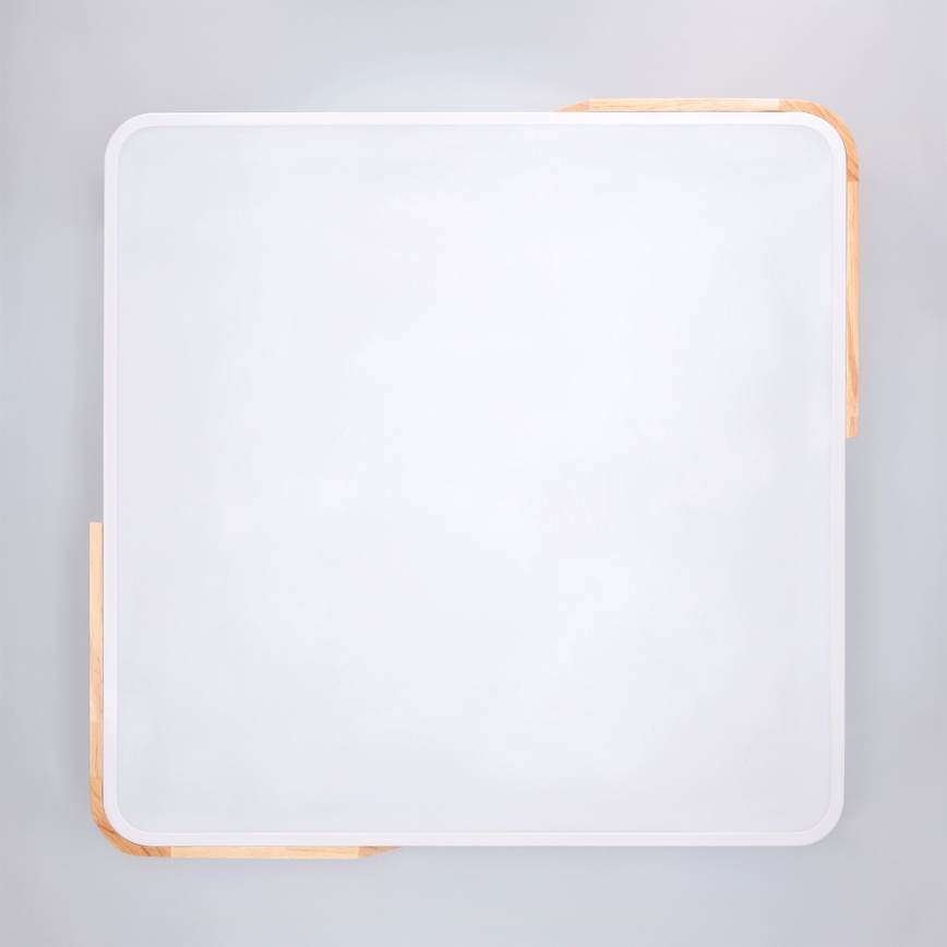 BRILAGI - regulējams LED griestu lukturis PILANA LED/60W/230V 3000-6500K ozols/balts 56x56 cm + tālvadības pults