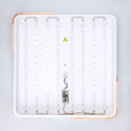 BRILAGI - regulējams LED griestu lukturis PILANA LED/60W/230V 3000-6500K ozols/balts 56x56 cm + tālvadības pults