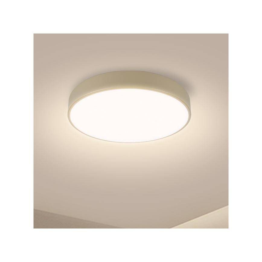Brilagi - LED griestu gaismeklis ar regulējamu spilgtumu POOL LED/36W/230V 3000-6000K Ø 30 cm bēšs + tālvadības pults