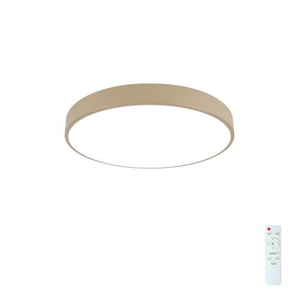 Brilagi - LED aptumšojams griestu gaismeklis POOL LED/60W/230V 3000-6000K Ø 60 cm bēšs + tālvadības pults