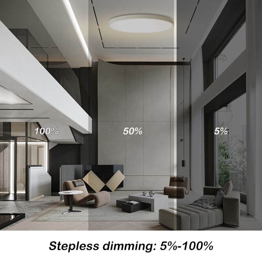 Brilagi - LED aptumšojama griestu lampa POOL SMART LED/180W/230V 3000-6000K Ø 120 cm Wi-Fi Tuya balta + tālvadība
