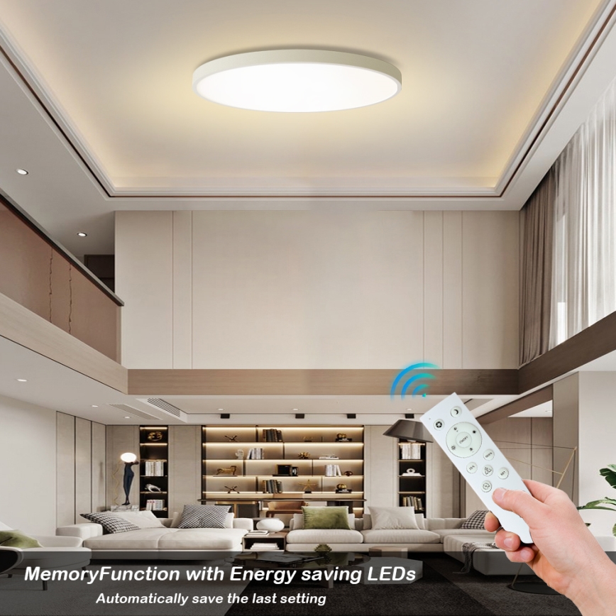 Brilagi - LED aptumšojama griestu lampa POOL SMART LED/180W/230V 3000-6000K Ø 120 cm Wi-Fi Tuya balta + tālvadība