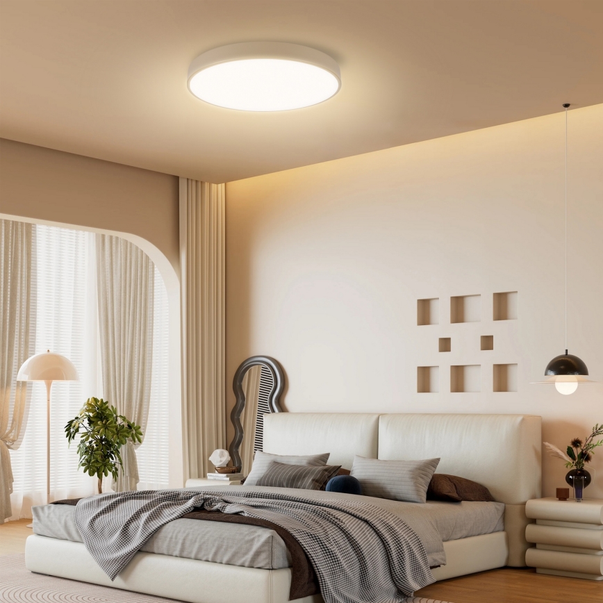 Brilagi - regulējama LED griestu lampa POOL SMART LED/60W/230V 3000-6000K Ø 50 cm Wi-Fi Tuya bēša + tālvadības pults