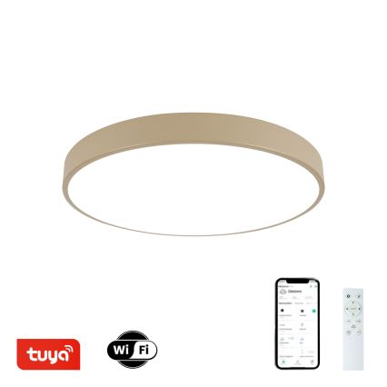 Brilagi - regulējama LED griestu lampa POOL SMART LED/60W/230V 3000-6000K Ø 50 cm Wi-Fi Tuya bēša + tālvadības pults