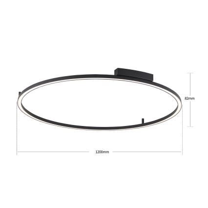 Brilagi - LED dimējams griestu gaismeklis PORTOFINO LED/85W/230V 3000-6000K Ø 120 cm melns + tālvadības pults